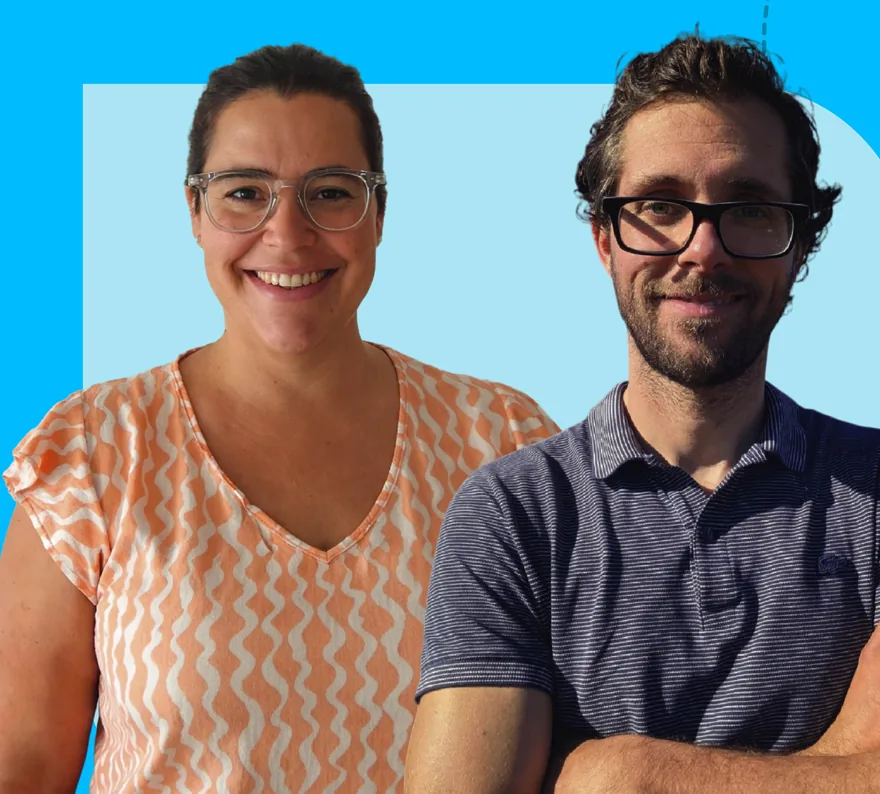 Prof. Victoria Bianchi and Eng. Agustín Pardo