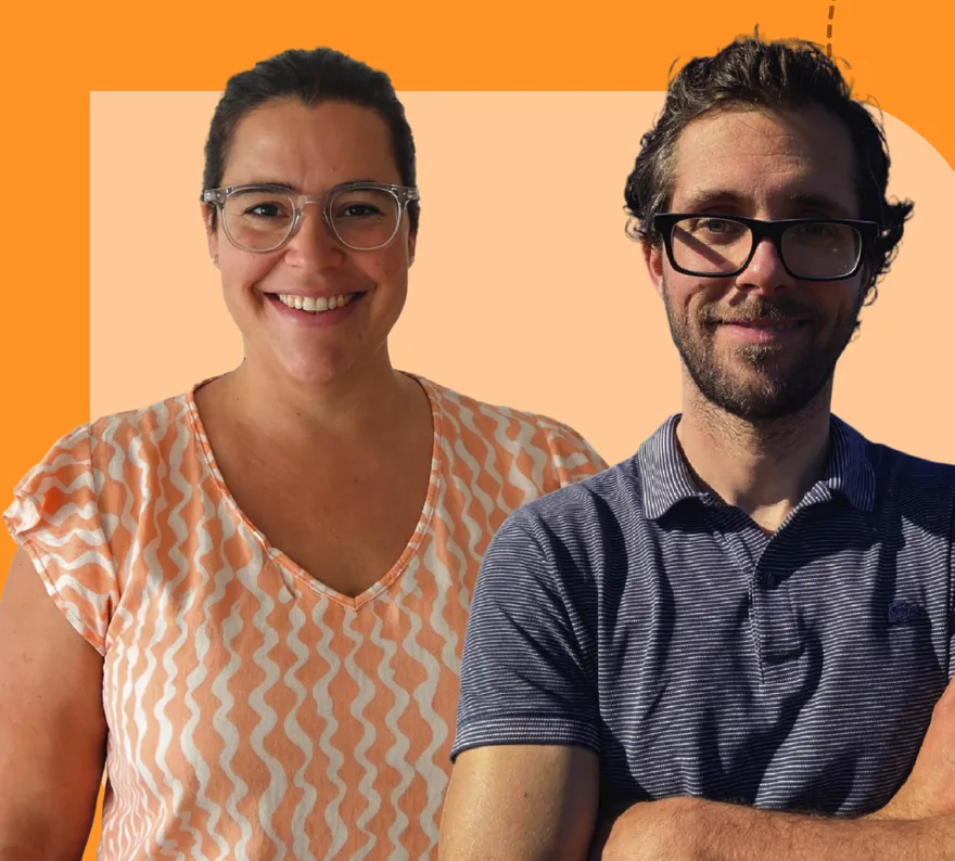Prof. Victoria Bianchi and Eng. Agustín Pardo